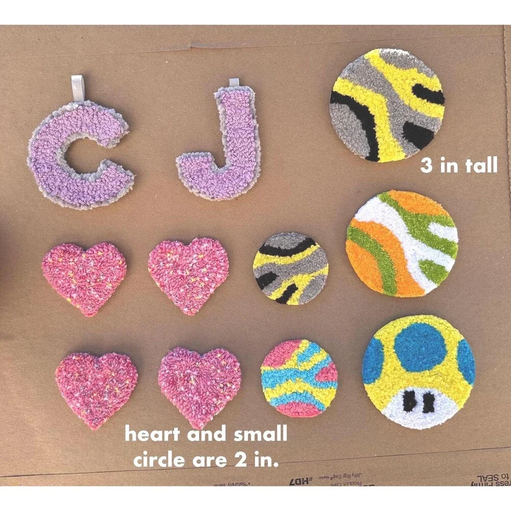 Pick 2 | Punch Needle Keychains | Bag Tags | Car Coasters | Magnet | Mug Rug